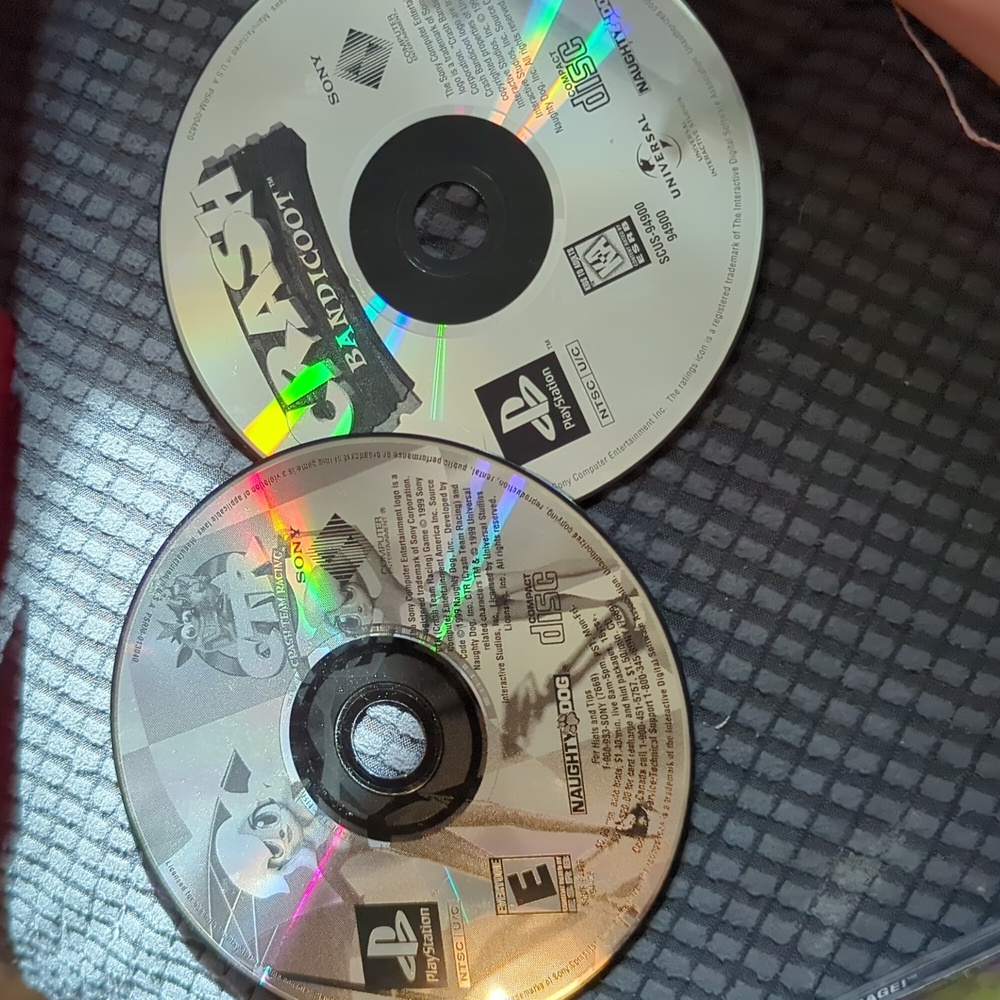 Crash Bandicoot and Crash Team Racing Sony PlayStation